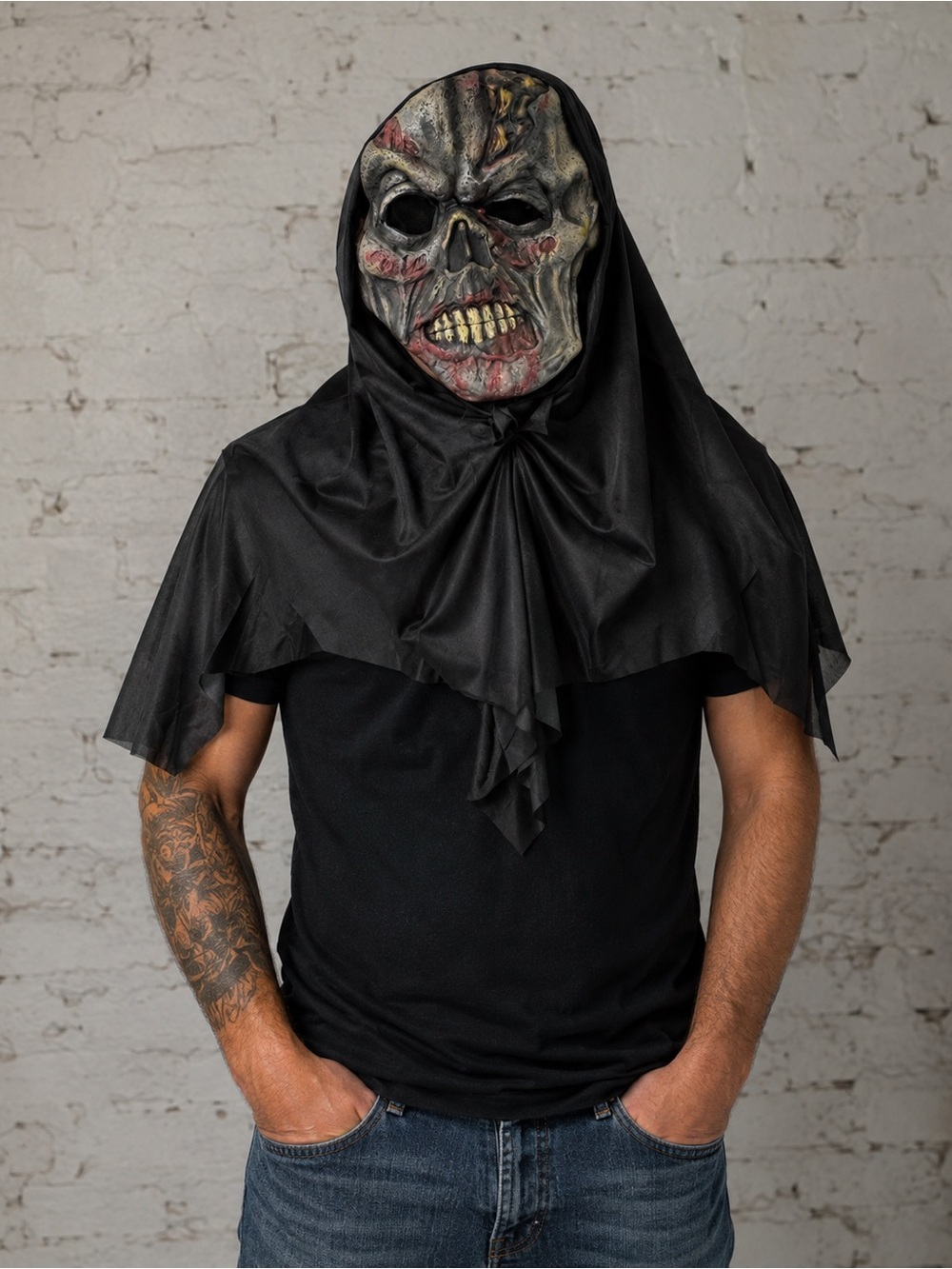 Fun World Crypt Creature The Ghoul Mask 8517 Horror Halloween Shroud 2013